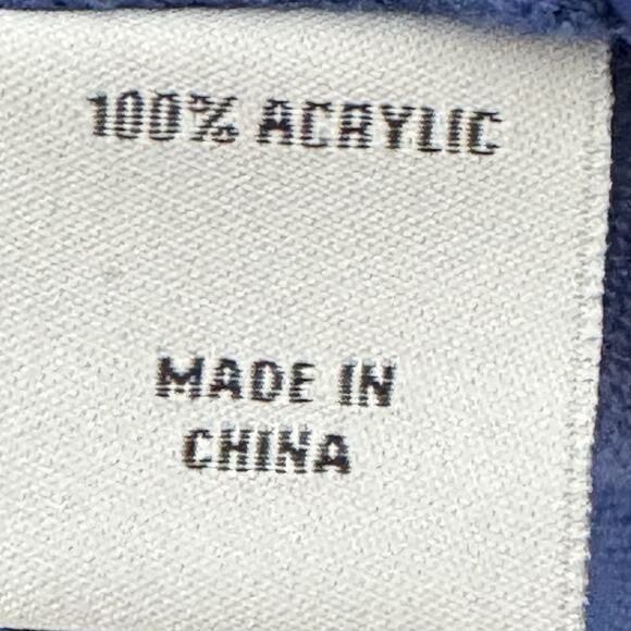 Stacy Adams Mens Knit Button Shirt LGE Blue White Vertical Striped Retro Polo - Picture 8 of 8